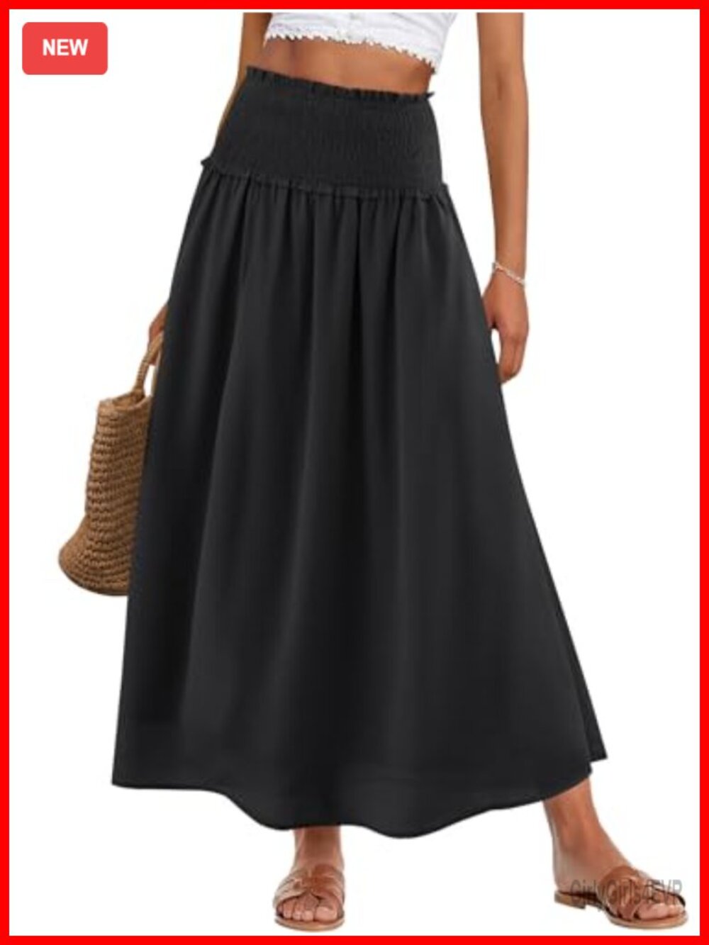 Floral High Waisted Flowy Maxi Skirt Summer Beach Cover Up